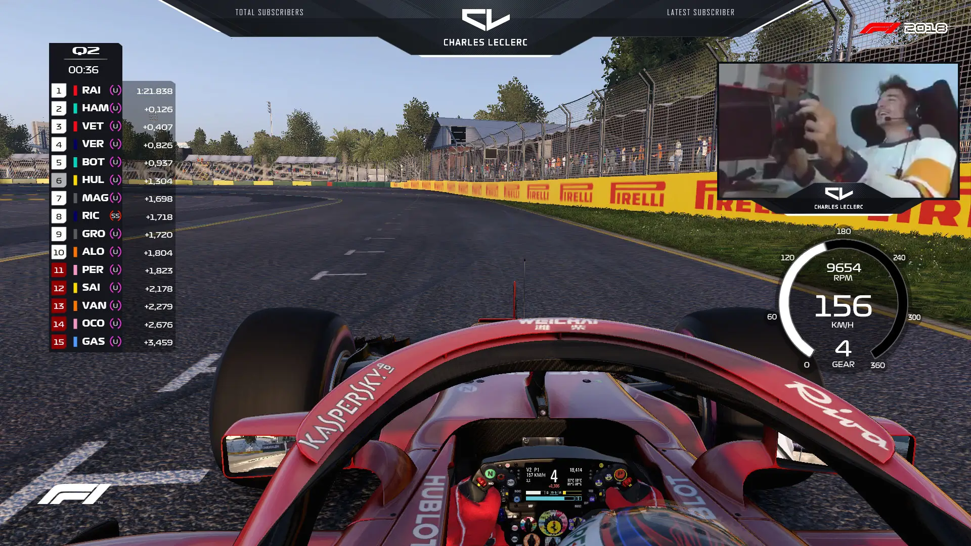 Charles Leclerc gaming visual direction and streaming design