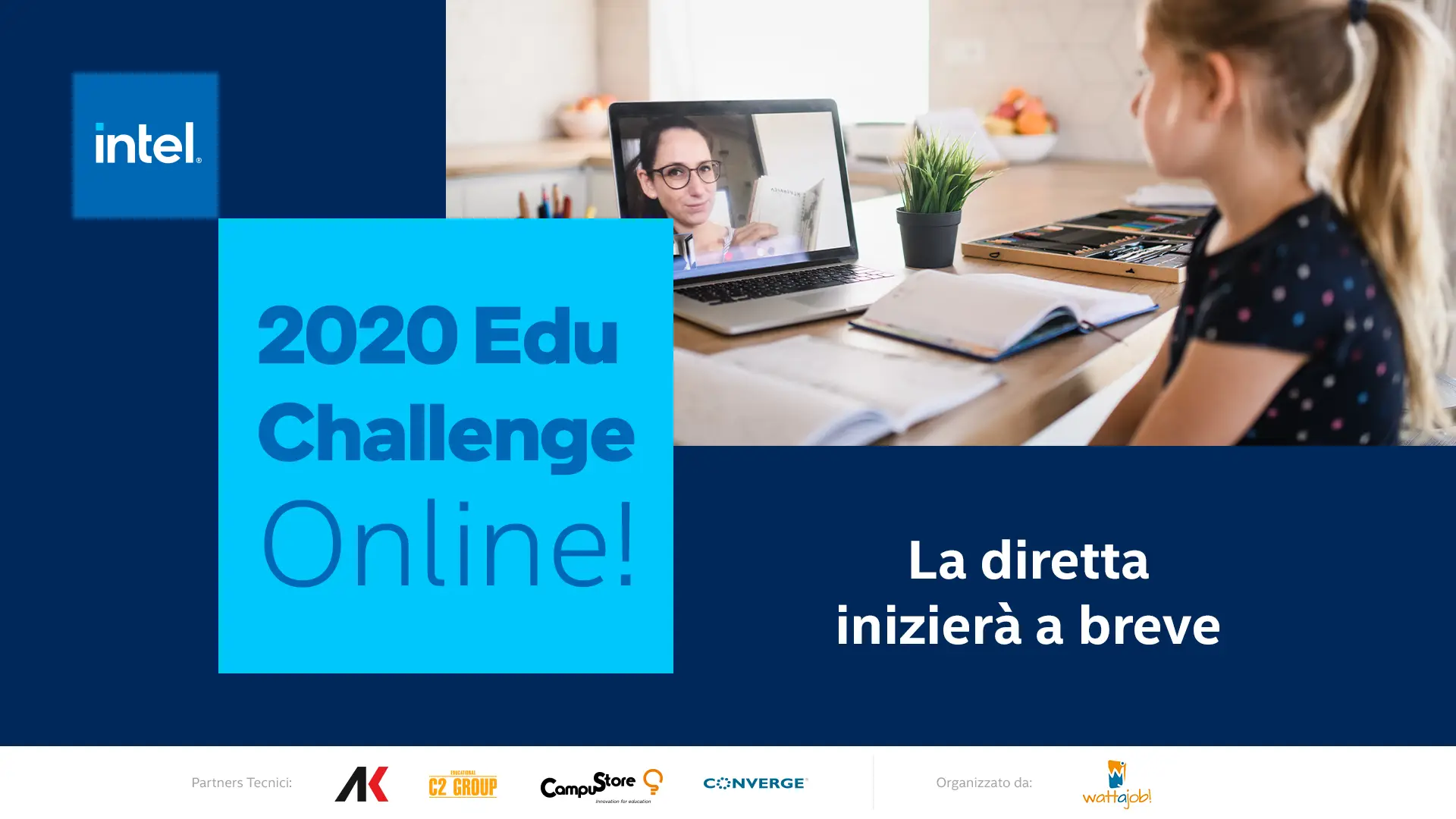 Intel Edu Challenge website and broadcast graphics