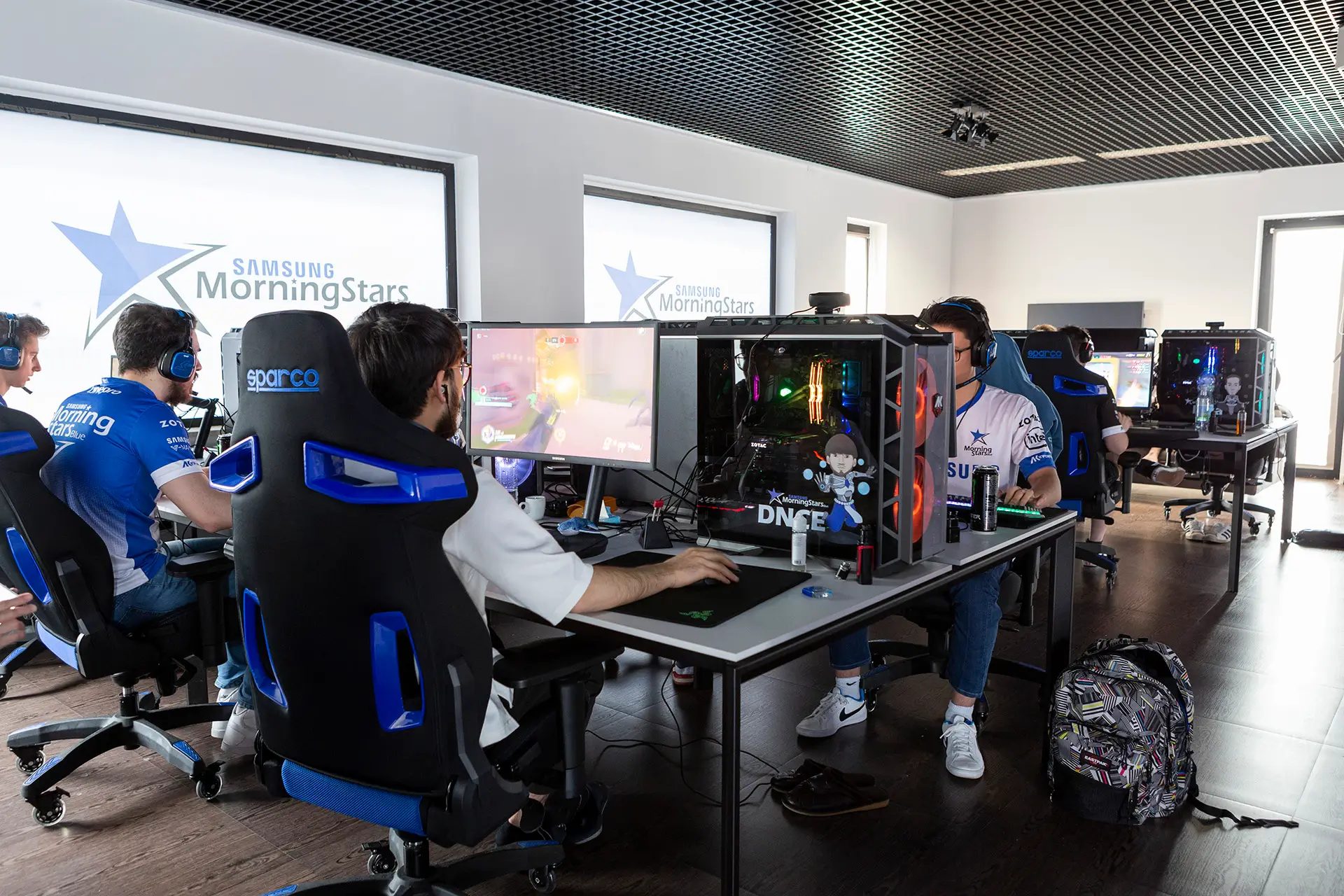 Samsung Morning Stars apparel, merchandise and on-site branding